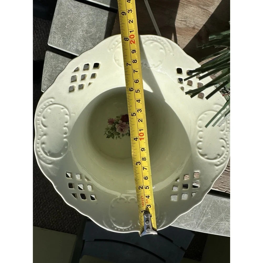 Formalities by Baum Brothers Victorian Rose Pattern Collection Flower Pot Vase